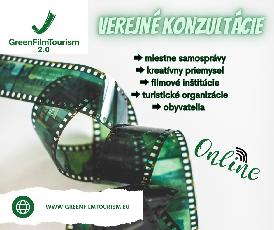 GreenFilmTourism 2.0 - Pozvánka na verejnú konzultáciu